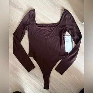 Lululemon Brown Long Sleeve Bodysuit